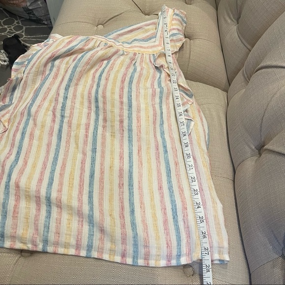 AK:  NWT Chaps "Paige" Beach Stripe Top Sz L - Picture 11 of 11